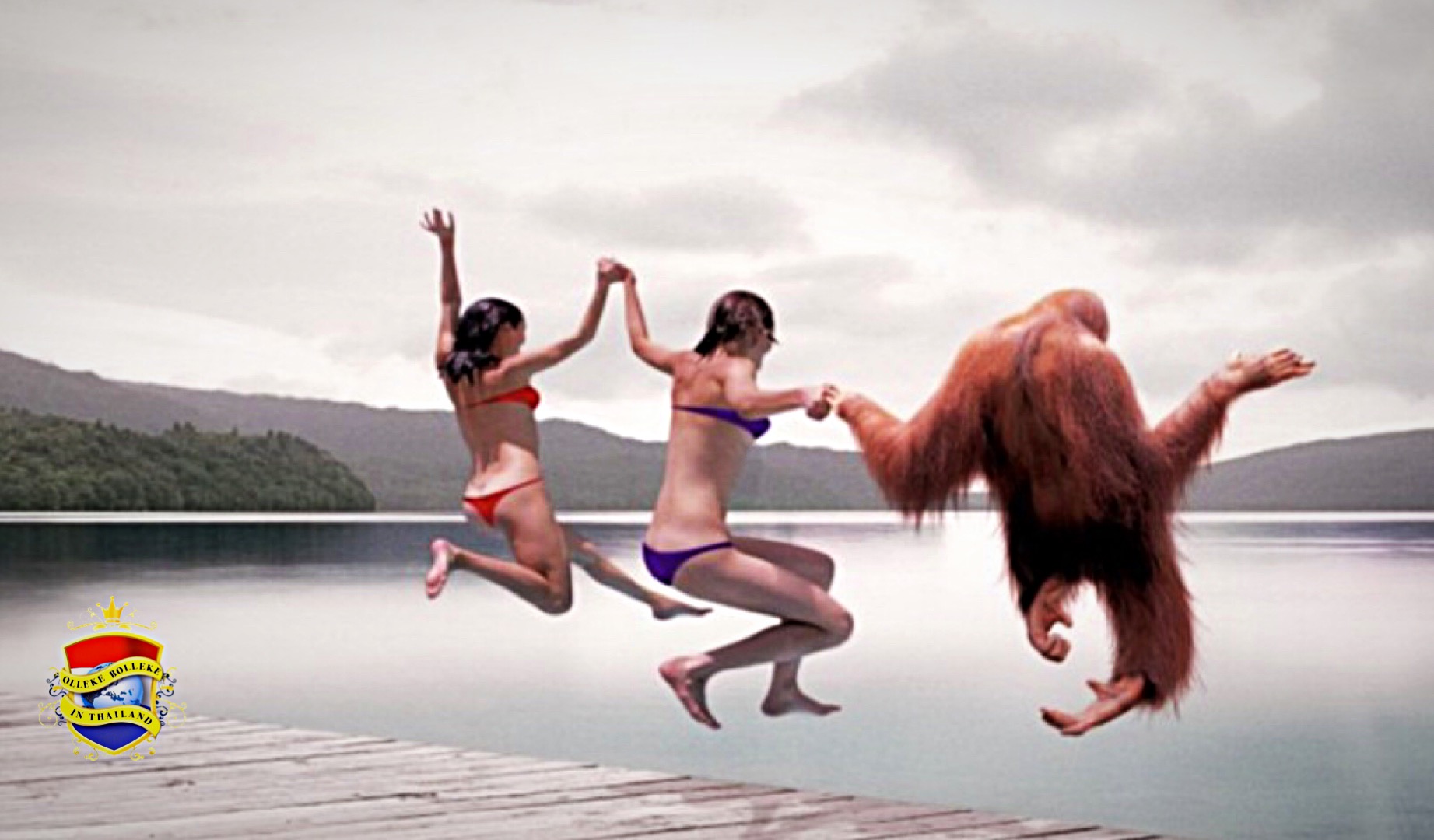 Singaporese salon Strip in de problemen vanwege hun orang-oetan-advertentie