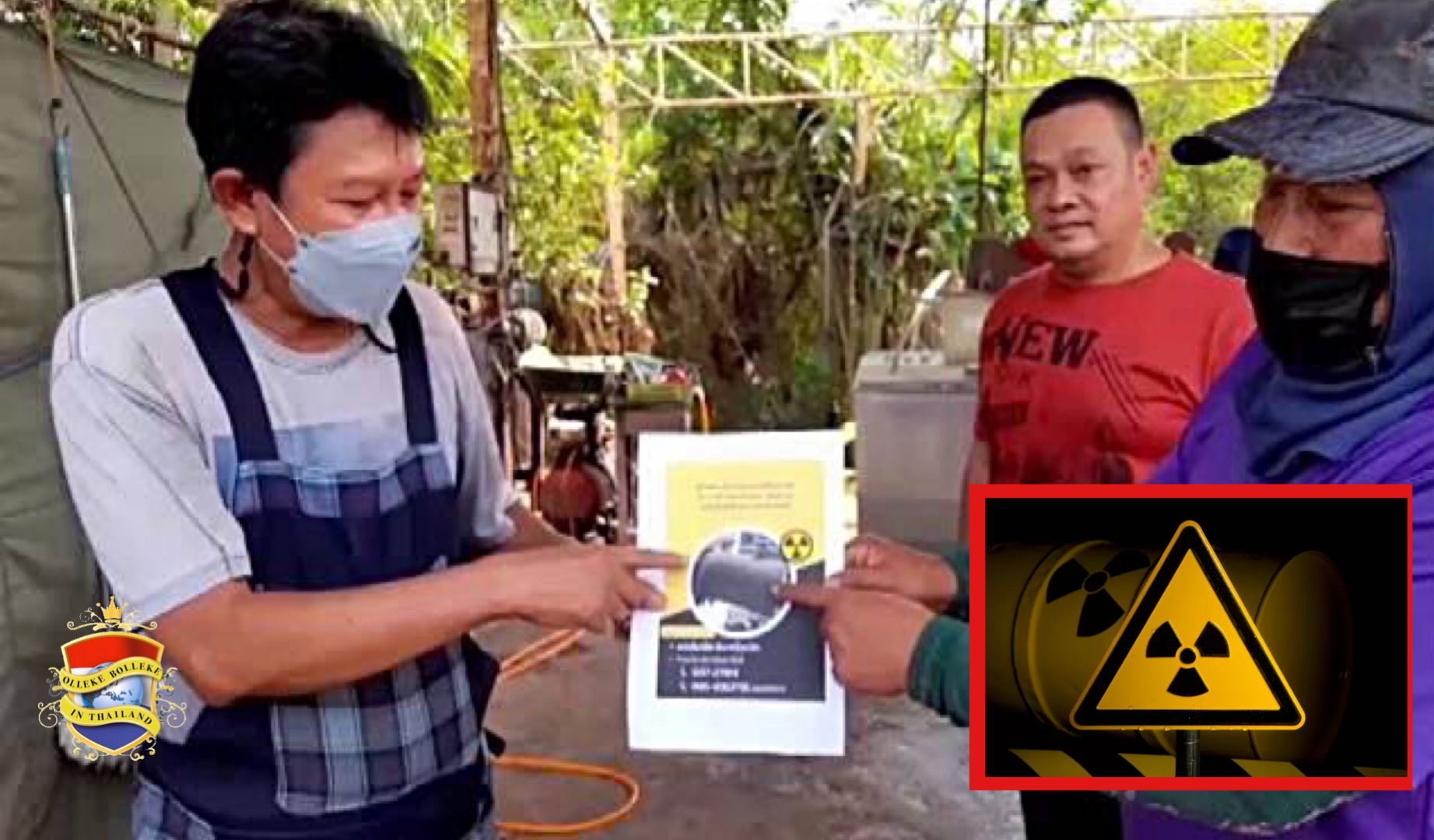 UPDATE | De politie van Thailand volgt het spoor van vermiste cilinder met radioactief materiaal nadat het op een pick-up truck bij een wasstraat was gezien