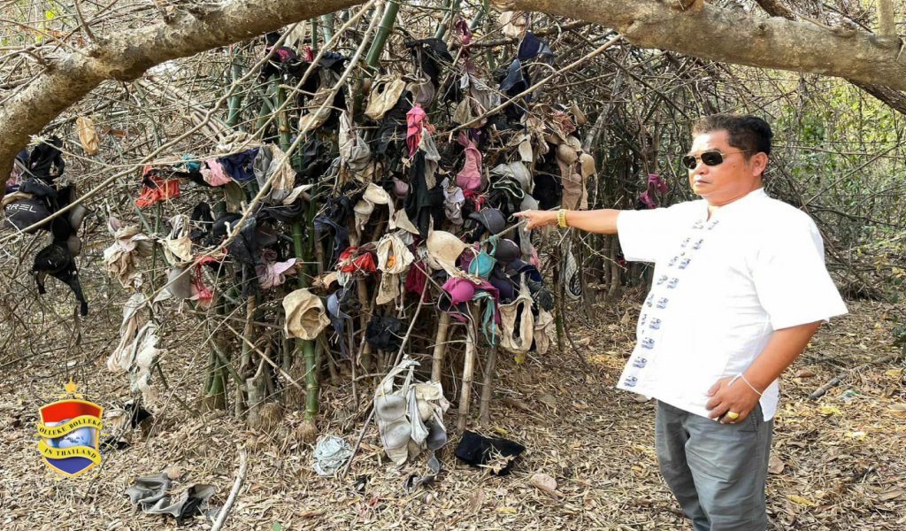 Politie in Noordwest-Thailand arresteerde een perverse slipjesdief