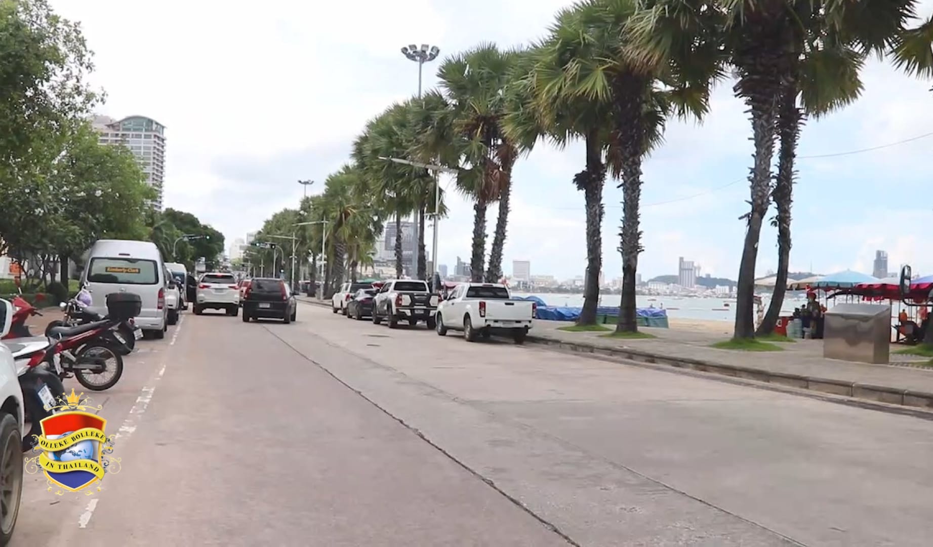 Parkeren aan de strandzijde van Pattaya is vanaf gisteren 1 maart, niet langer toegestaan