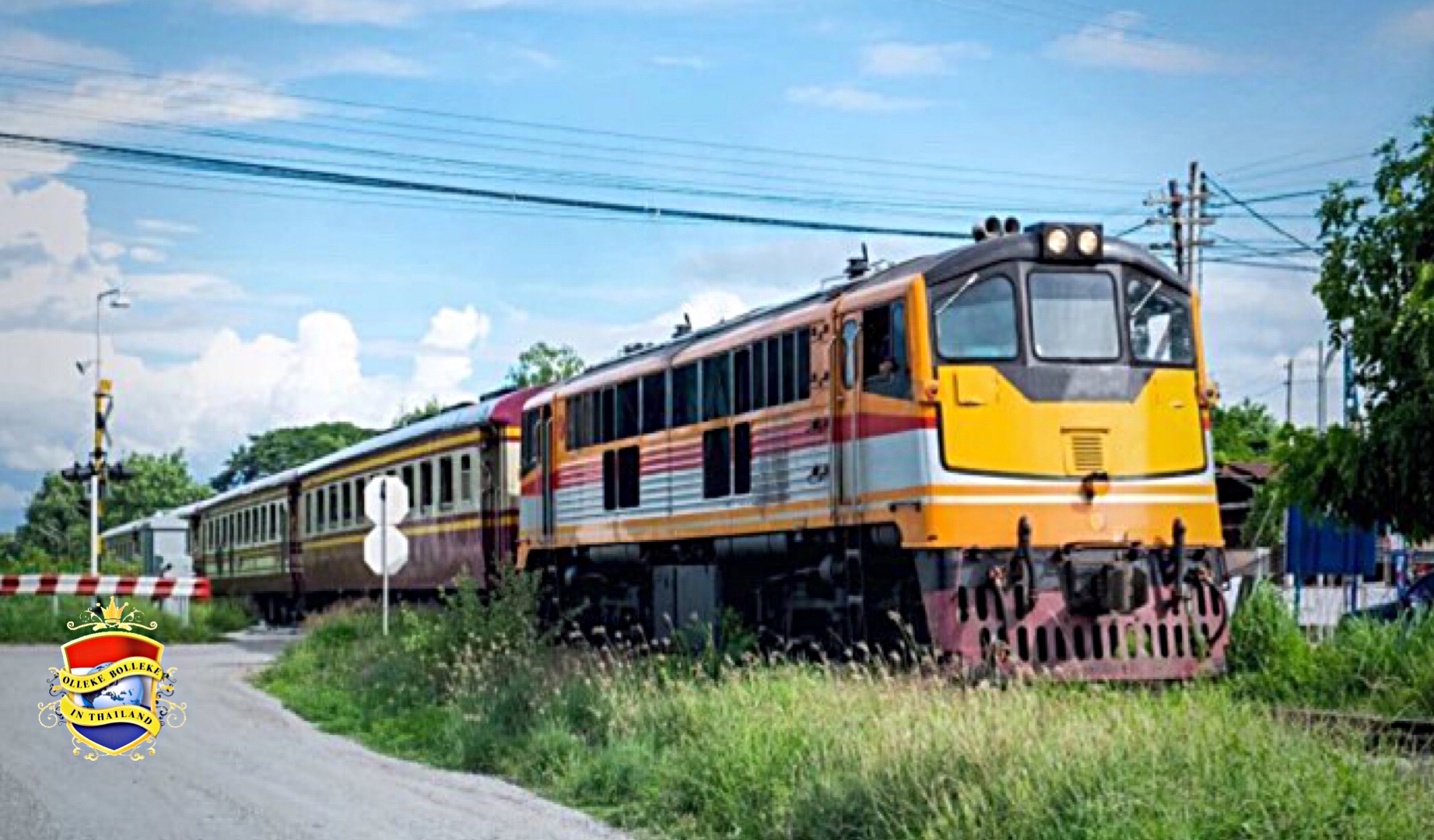 Met de boemeltrein vanuit Nong Khai naar Laos….heerlijk toch?