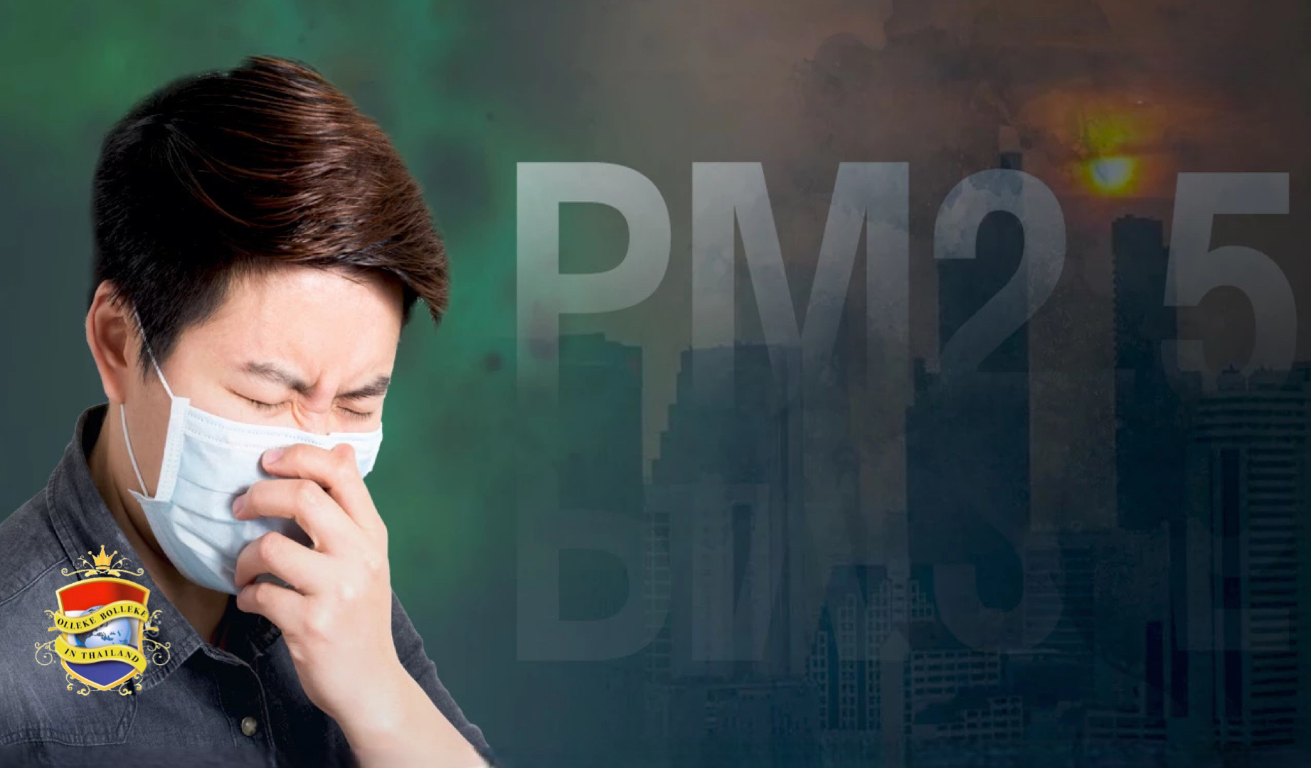 Het dragen van mondkapjes wordt in de door smog geteisterde Thaise contreien ten zeerste aanbevolen