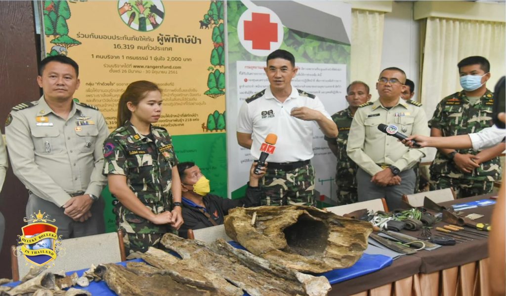 6 Vietnamese houtsmokkelaars in een natuurreservaat in Noordoost-Thailand gearresteerd
