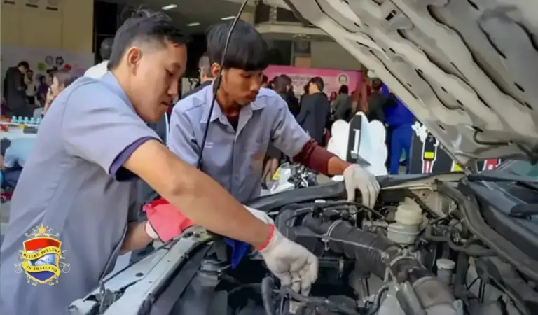 Bestuurders van gemotoriseerd verkeer in Thailand krijgen vóór de ‘7 dodelijke dagen’ van Songkran gratis voertuigcontroles  aangeboden