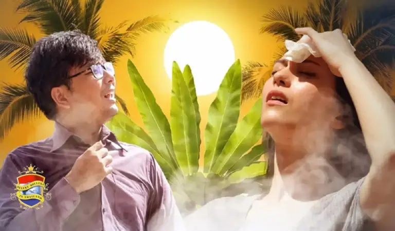 In Bangkok is het vandaag Gods kolere heet, aangezien de temperatuur boven de 50° Celsius is gestegen