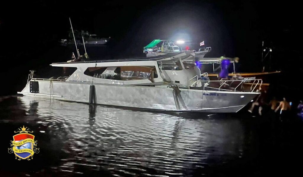 Geëxplodeerde speedboot in Zuid-Thailand eist een dodelijk en één gewond slachtoffer