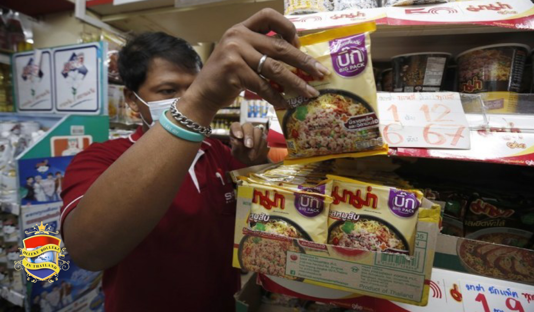 De Thaise instantnoedels zijn bij de Koreanen erg populair