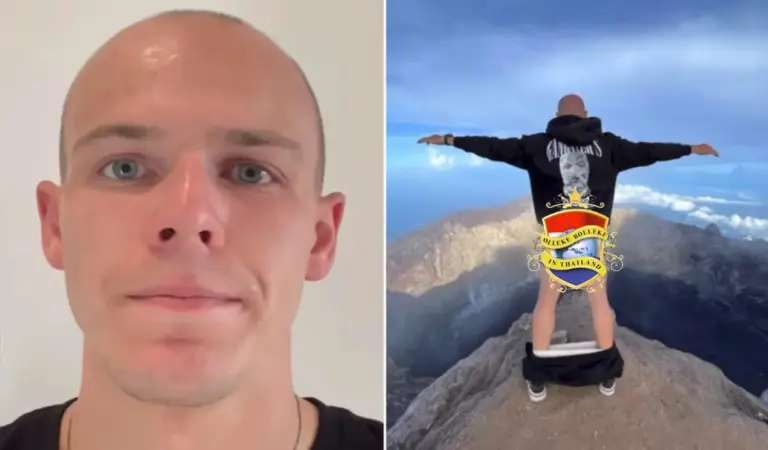 Russische toerist wordt uit Bali gezet wegens het maken van een naaktfoto op een heilige berg
