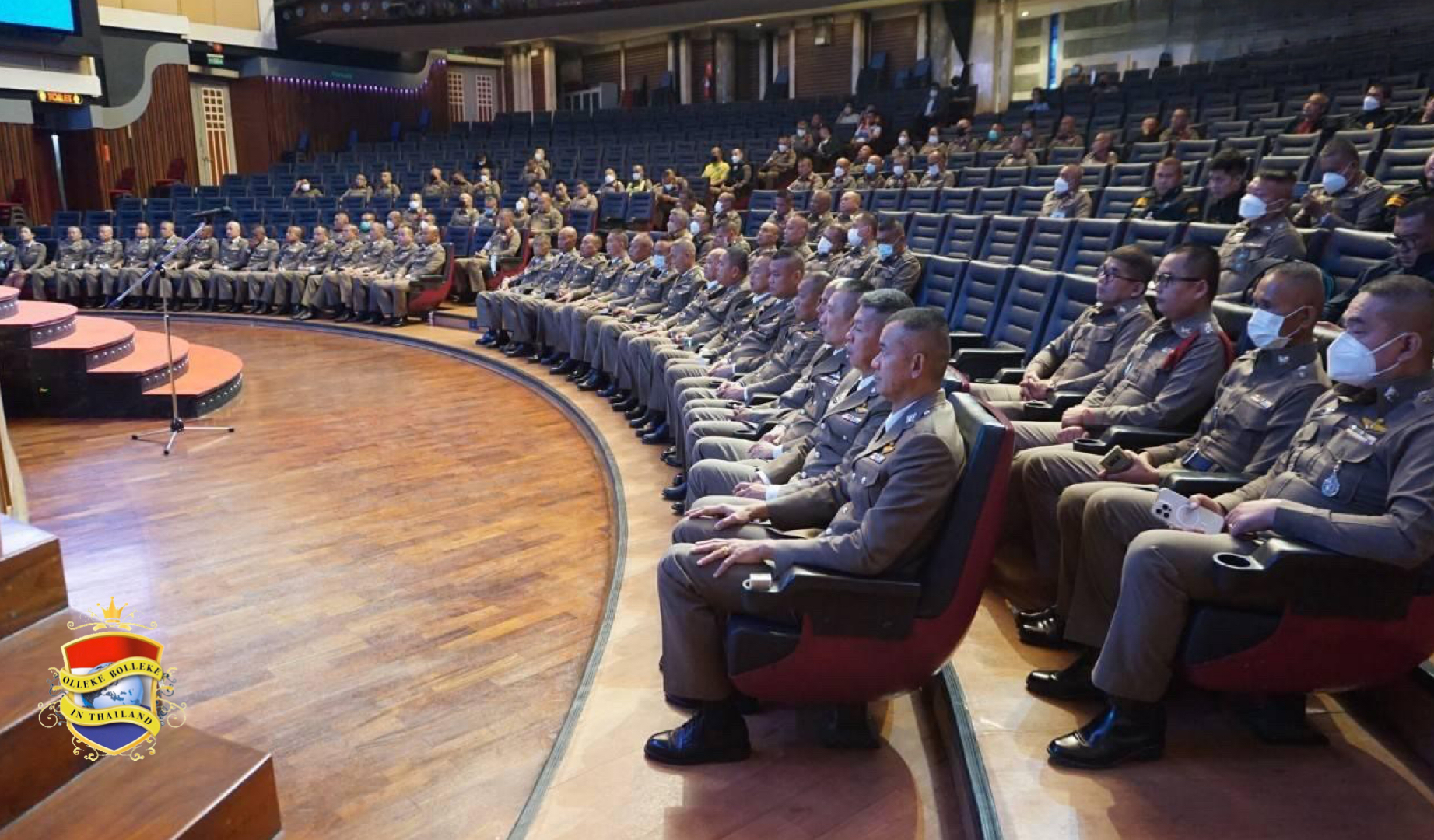 De politie van Pattaya trof gisteren de laatste voorbereidingen voor vandaag, de Grote Songkran-dag,