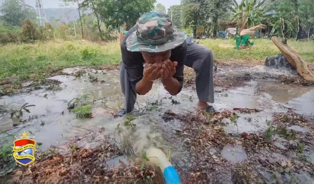 Dorpelingen in Thailand ontdekken bronwater, welke vergelijkbaar met “Perrier” zou zijn!