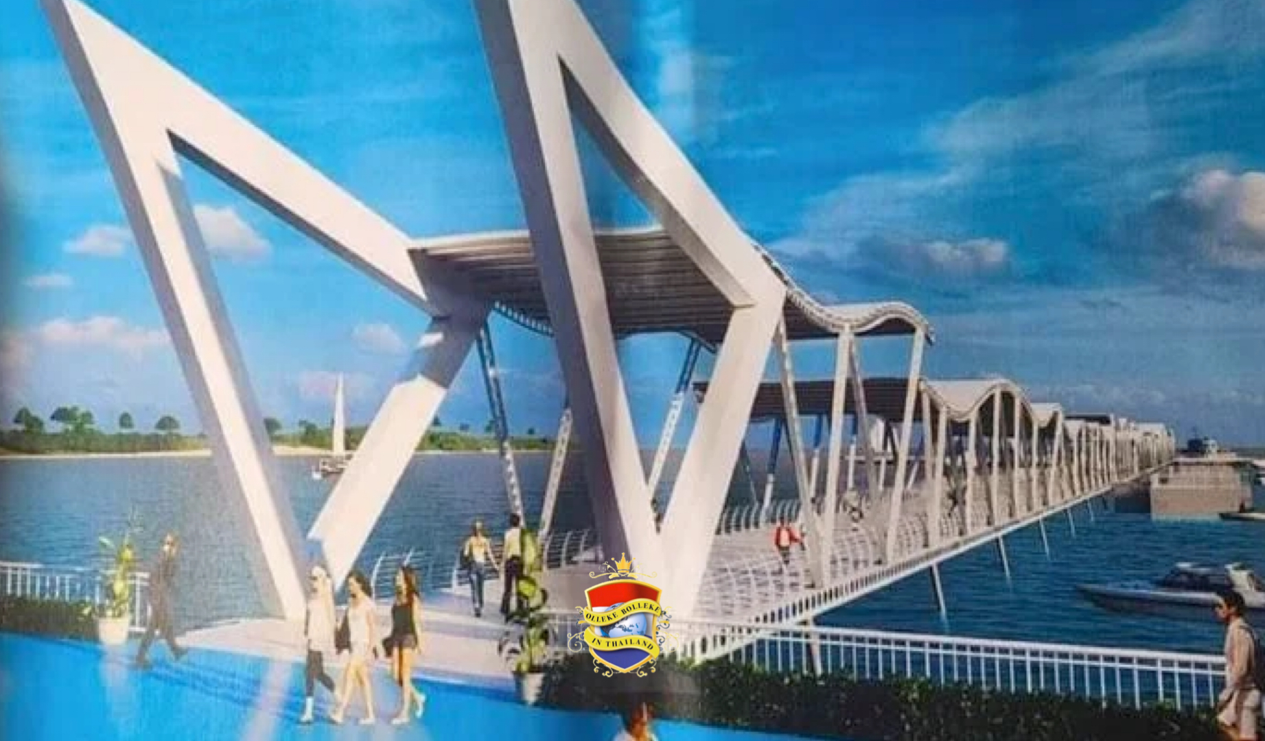 De burgemeester van Pattaya onthult het conceptontwerp voor de vernieuwde en overdekte Bali Hai Pier