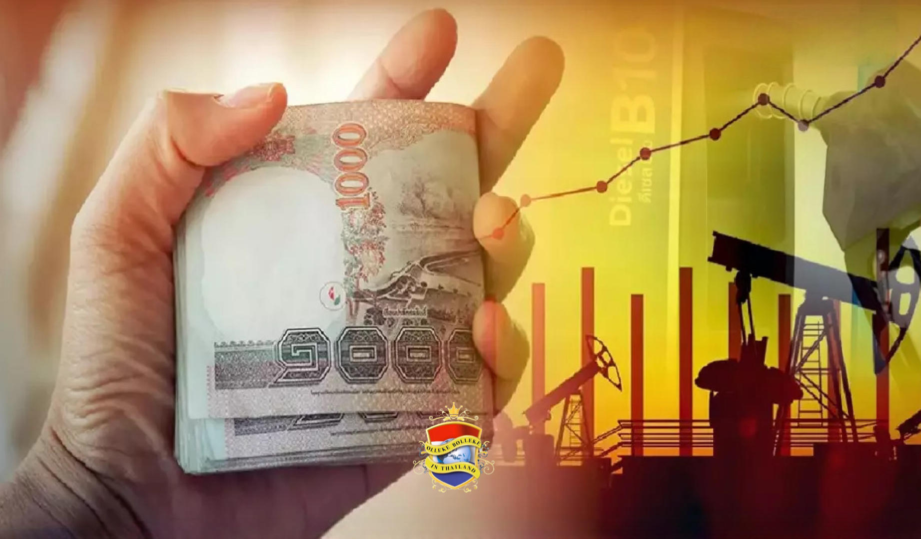 De dieselprijs zal op 21 juli met 5 baht liter gaan stijgen als belastingverlaging niet wordt verlengd