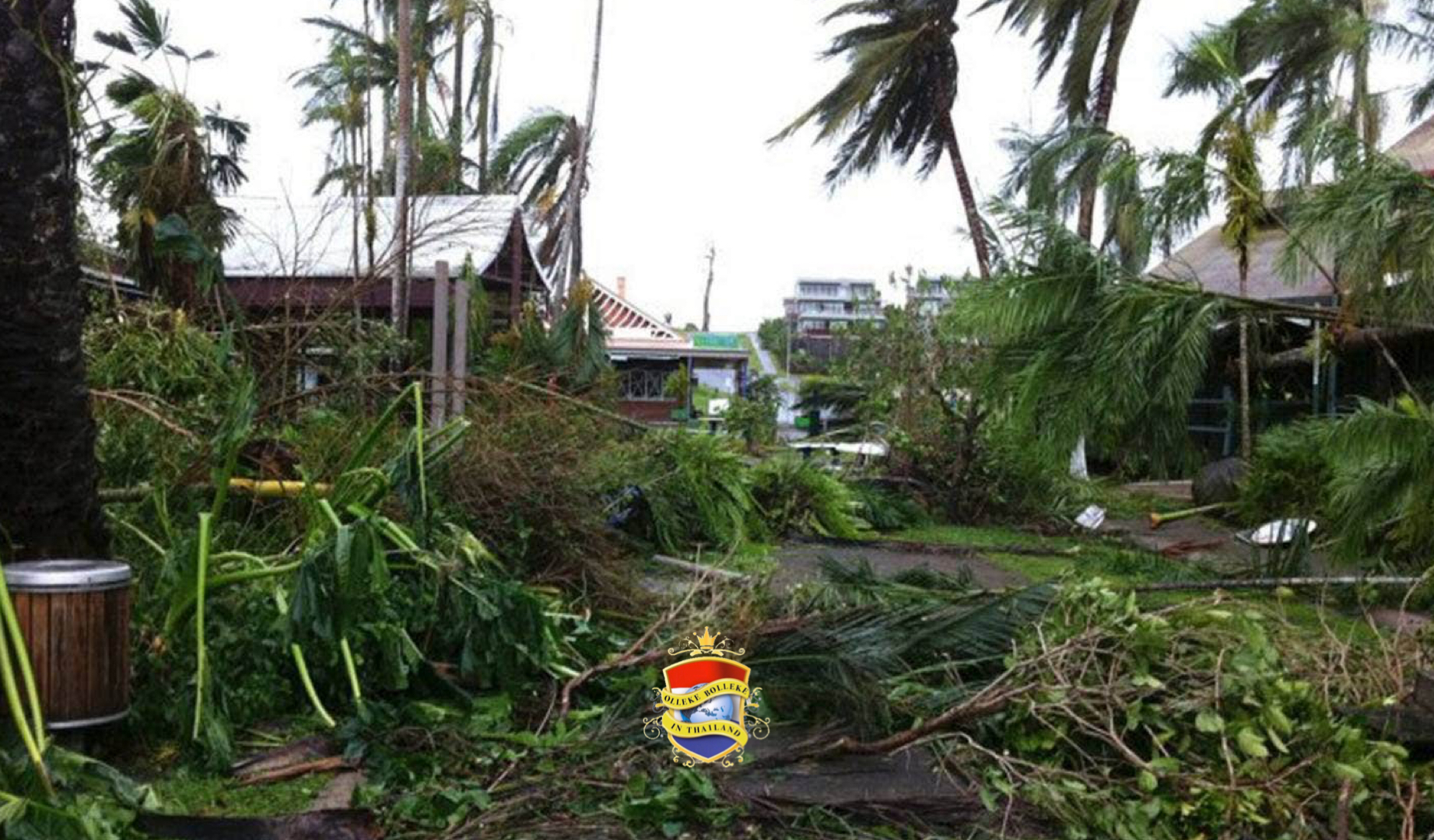 Heftige storm in Chiang Rai veroorzaakt een aardverschuiving waarbij een persoon om het leven komt