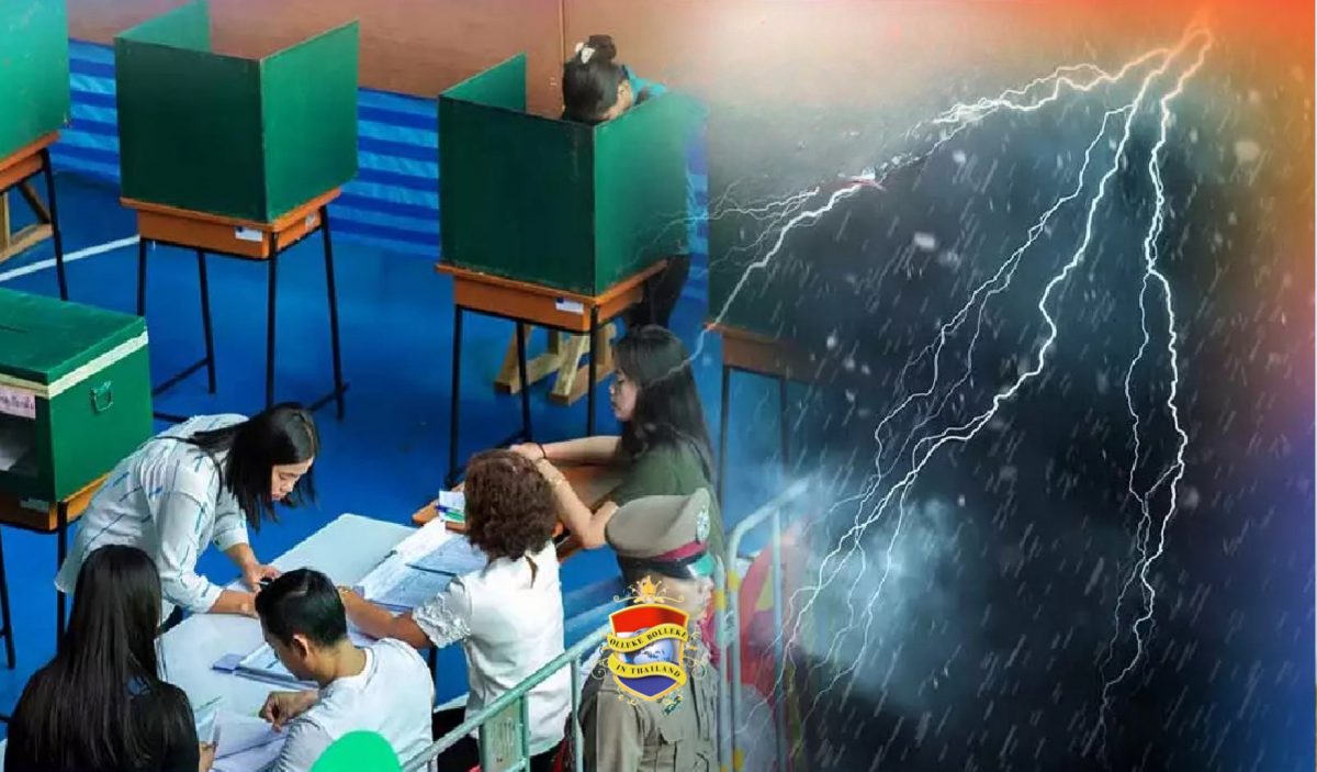De cycloon Mocha zorgt voor onweersbuien, wind en regen tegelijkertijd worden overstromingen in Thailand verwacht.