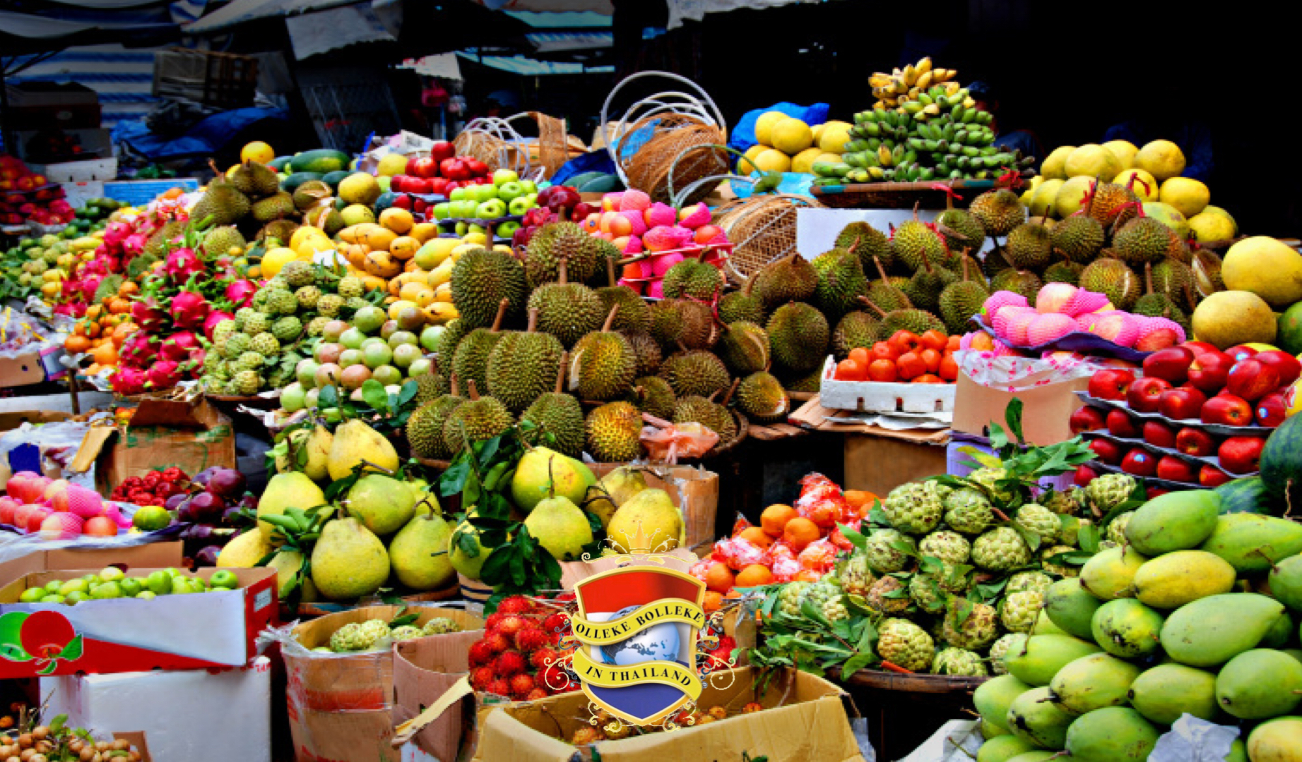 Deze maand kunnen we aan de oostkust van Thailand weer van een grote verscheidenheid tropische vruchten heerlijk genieten