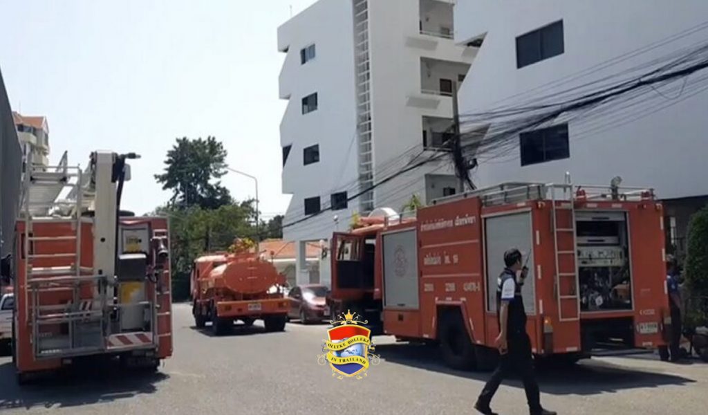 De thuiskweek van cannabis van een buitenlander in een appartement in de kustplaats Pattaya zorgt voor brand