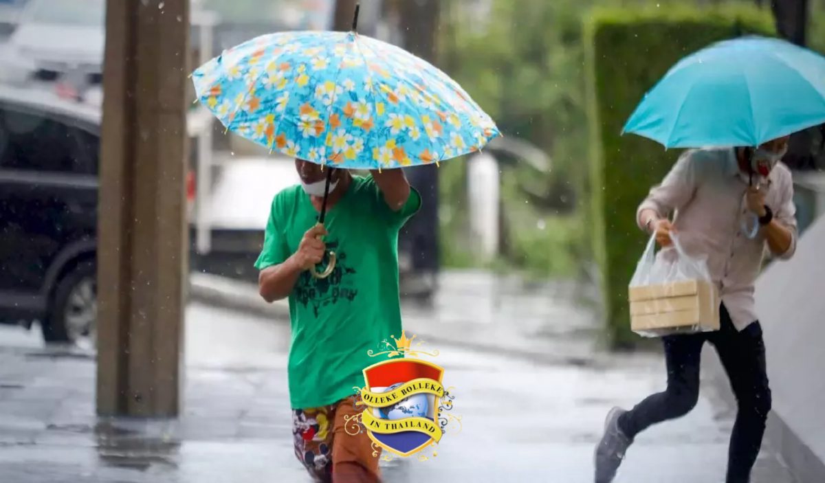 De week onweersbuien en verzengende temperaturen voor héél Thailand voorspeld