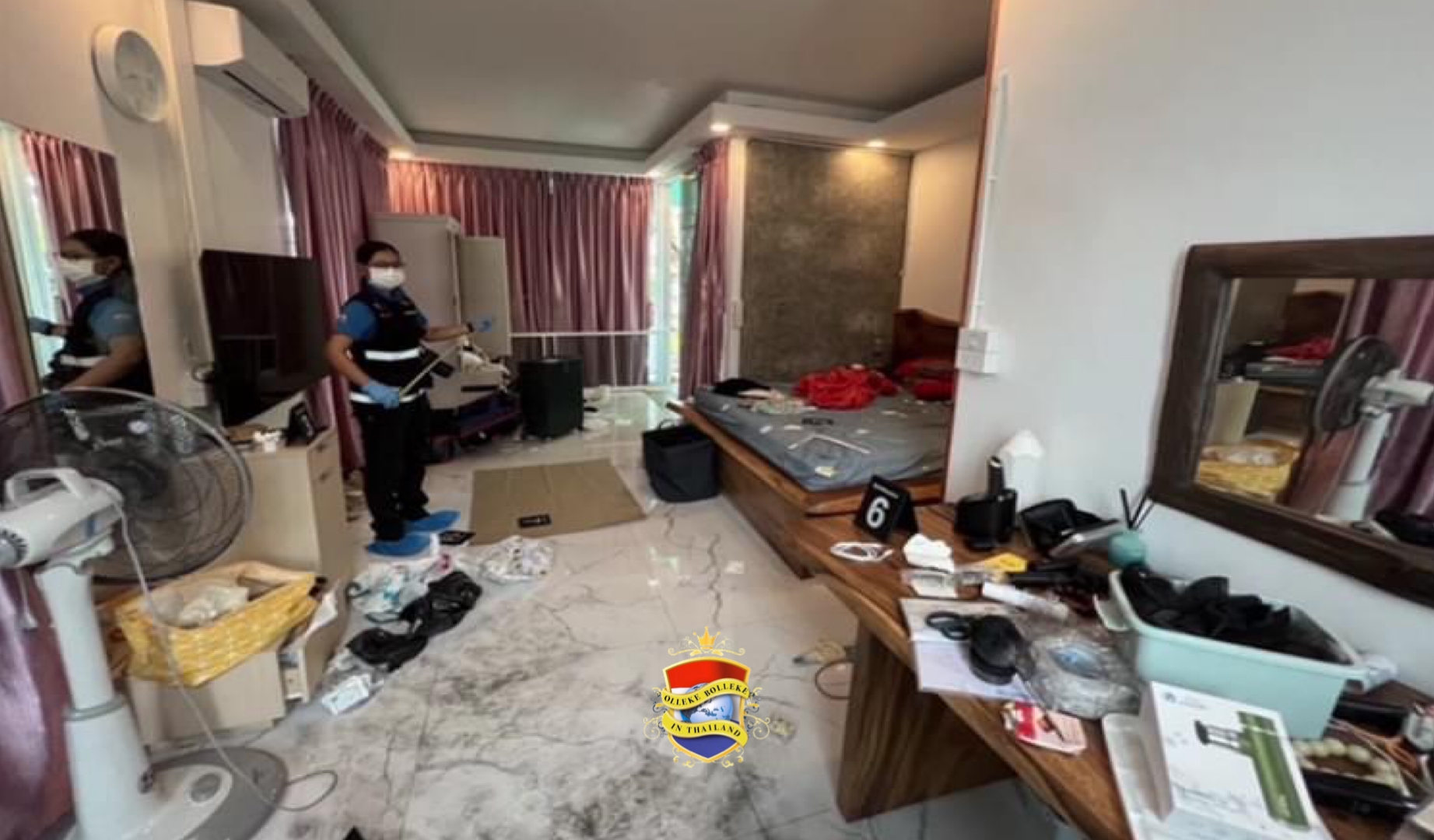 Politie meldt een gewapende overval op Chinezen in de kustplaats Pattaya