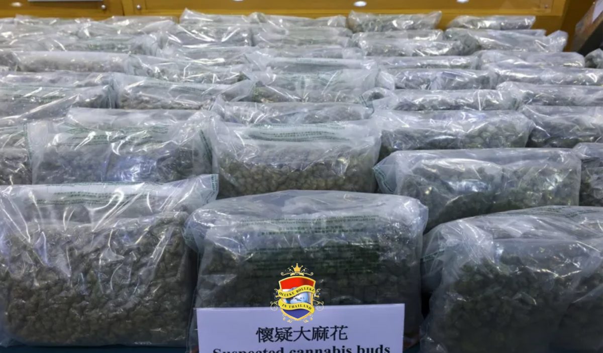 Douanebeambten Hong Kong hebben 10 kg wiet uit Thailand in beslag genomen