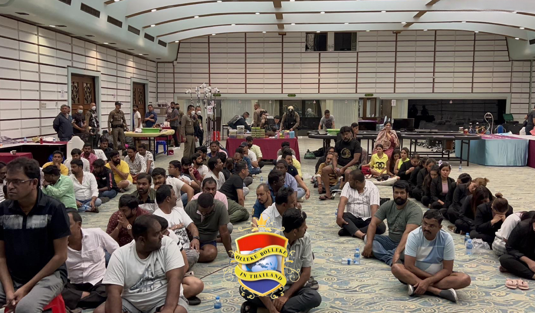 Politie valt illegaal casino aan de oostkust van Thailand binnen en pakt 80 Indiase gokkers op