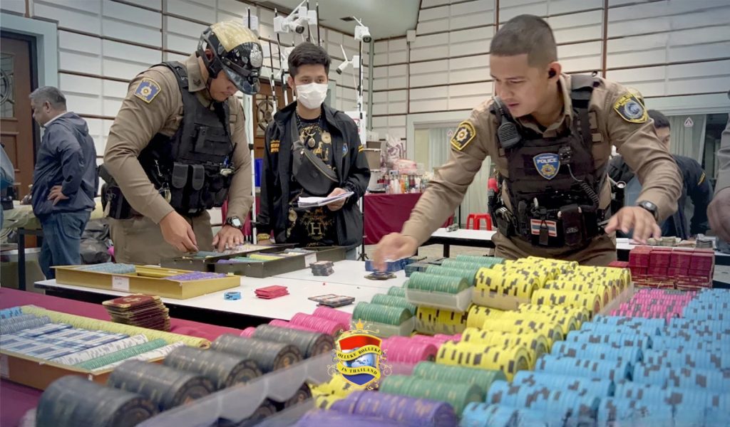 🚨 | Organisatie achter het opgerolde Indiase illegale casino zou overheidsfunctionarissen in Pattaya voor 2 miljoen baht omgekocht hebben, om de andere kant uit te kijken