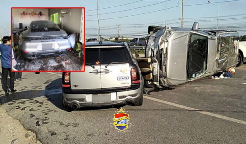 Straatrace in Oost-Thailand gaat finaal verkeerd, 14 leerlingen raakte gewond.