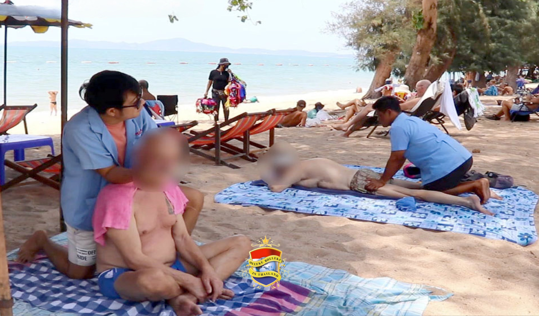 Er wordt een nieuwe regelgeving geïmplementeerd om strandmassages in Pattaya te verbeteren