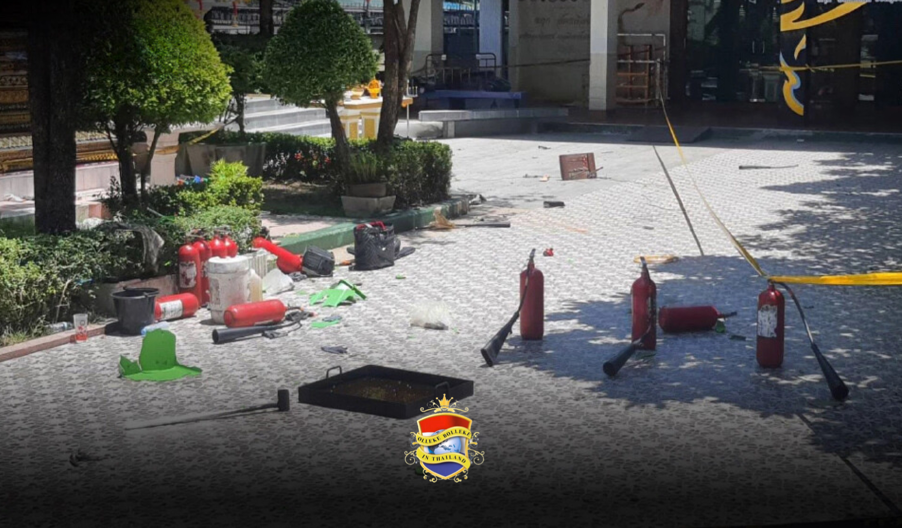 Brandblusser ontploft in Bangkok en doodt een schooljongen en verwondt vijf anderen