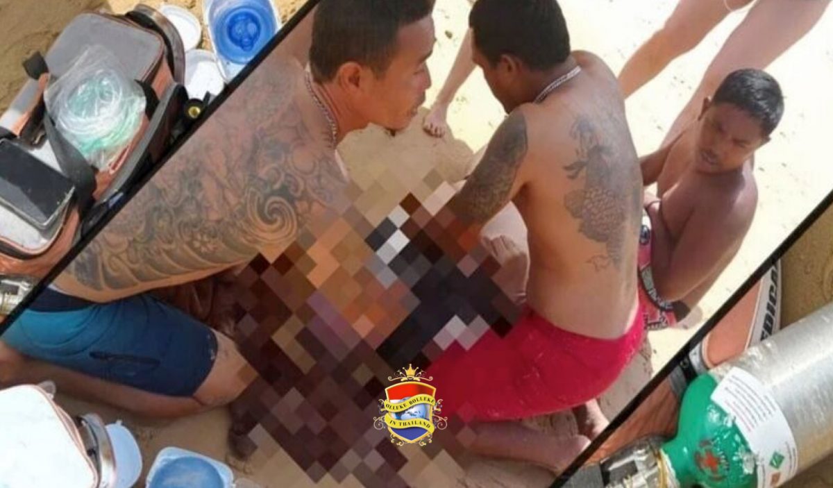 Wonderbaarlijk krantenbericht in Thailand, Kazachstaanse toerist op Phuket verdronken, daarna weer levend en uiteindelijk in coma op het strand gevonden 