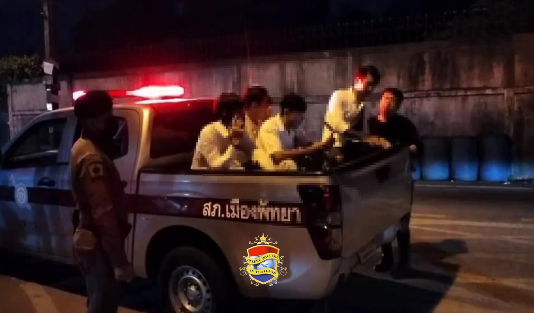 Pattaya Politie doet inval in illegale karaokebar, arresteert eigenaar en 5 Myanmarese “gastheren”