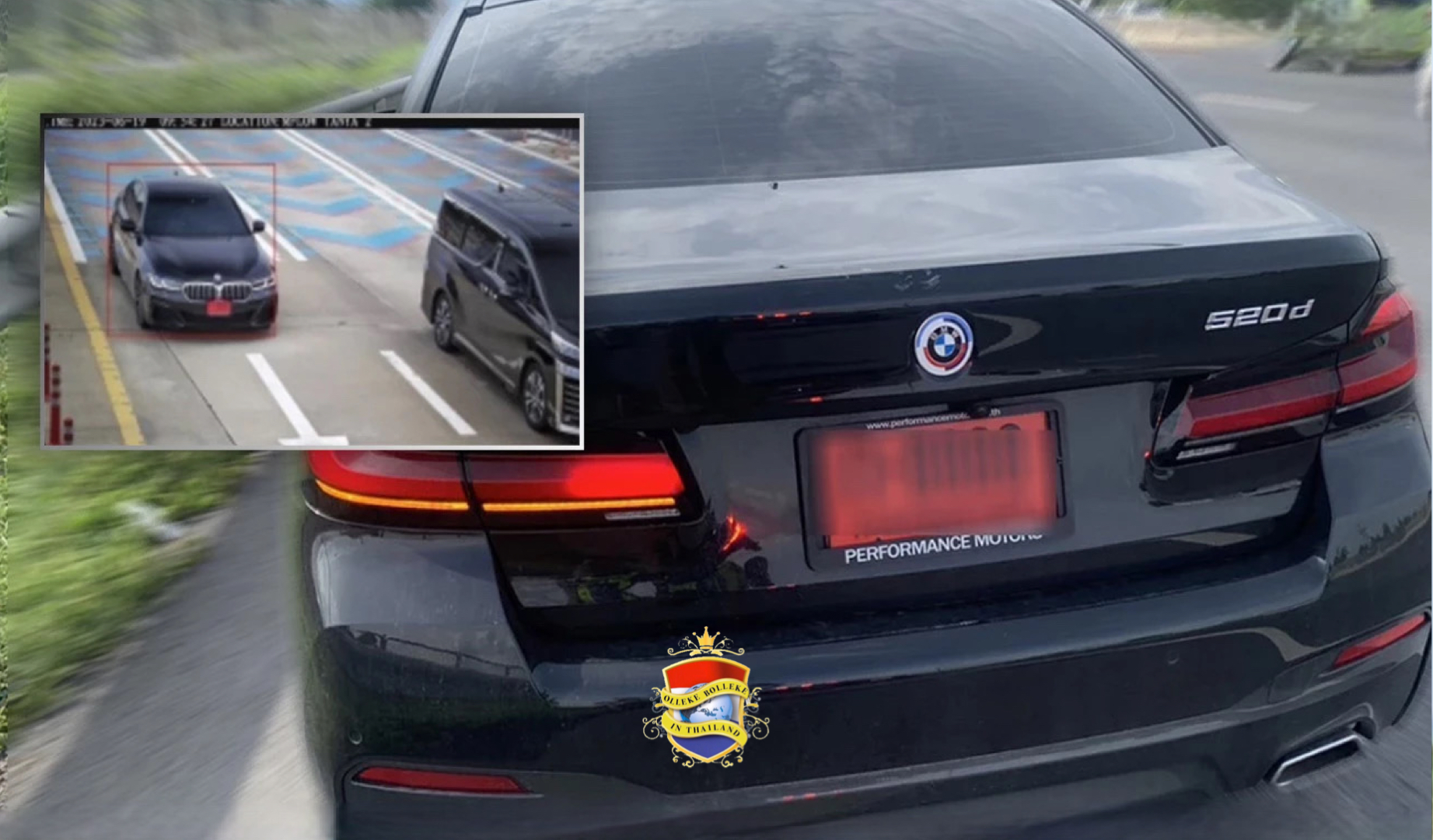 Een camera uitgerust met artificiële intelligentie betrapt een vrouw in Bangkok die probeerde het automatische tolsysteem op de snelweg te omzeilen