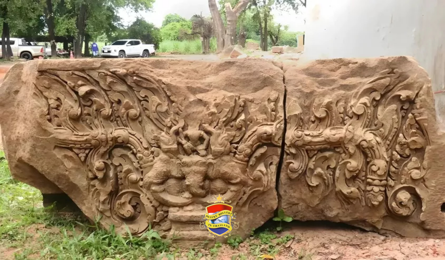 Indrukwekkende eeuwenoude oude latei in Noordoost-Thailand opgegraven 