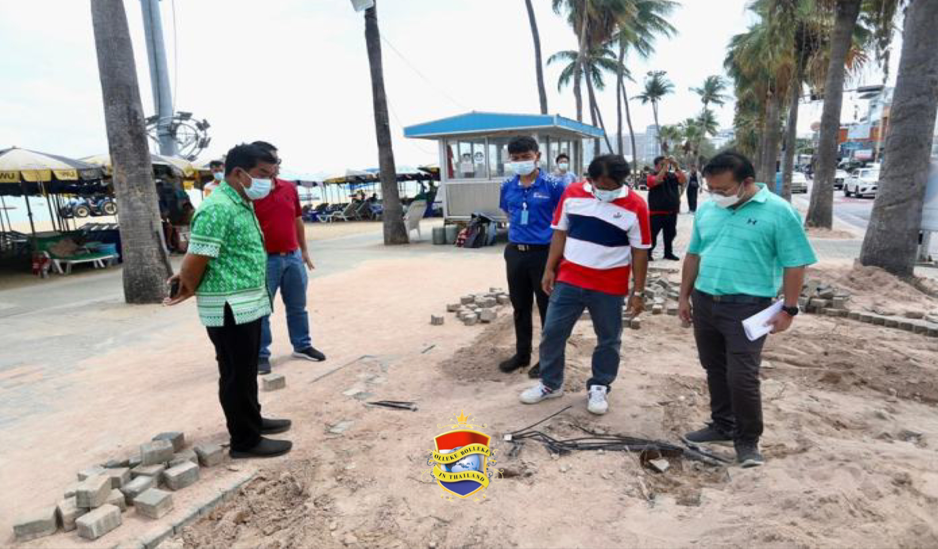 De strandpromenade in centrum van Pattaya krijgt 5G-hotspots