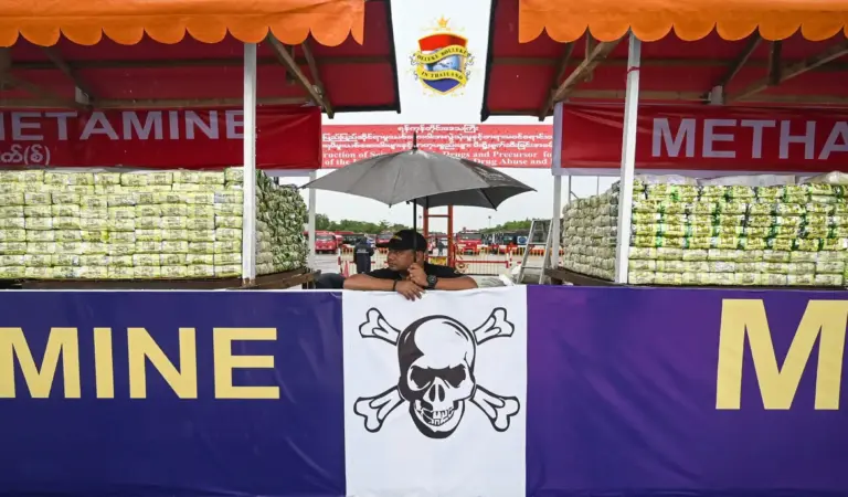 Junta in Myanmar verbrandt 446 miljoen dollar aan drugs: “machteloos” tegenover handel