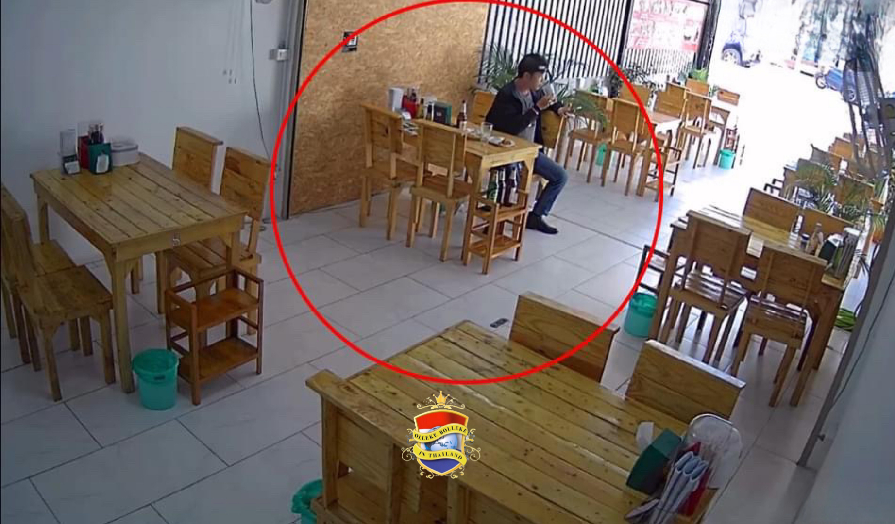 Restauranteigenaar Pattaya vraagt om hulp bij het vangen proletarische gast