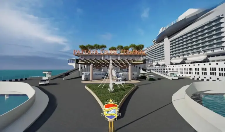 Pattaya gaat aan het werk om een terminal voor cruiseschepen onder een budget 7,4 miljard baht te realiseren