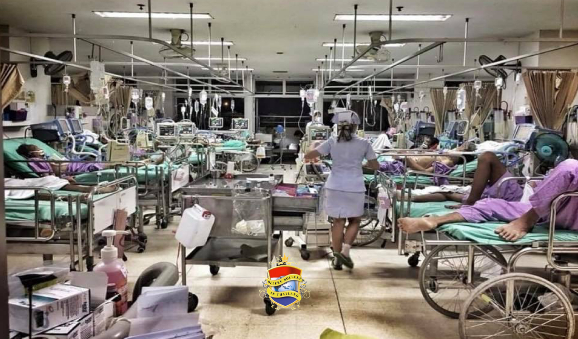 De overwerkte verpleegsters in staatsziekenhuizen van Thailand vormen een groot probleem