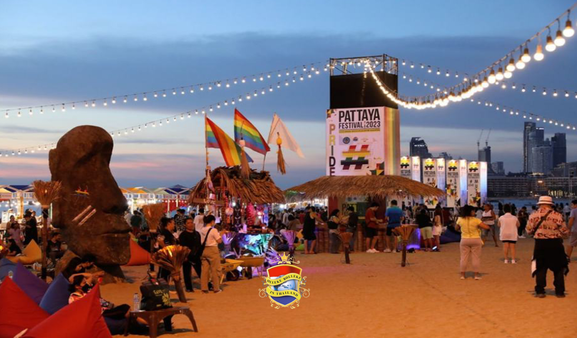 Het was gisteren in Pattaya één groot feest, waar maar liefst 20.000 mensen op afkwamen!