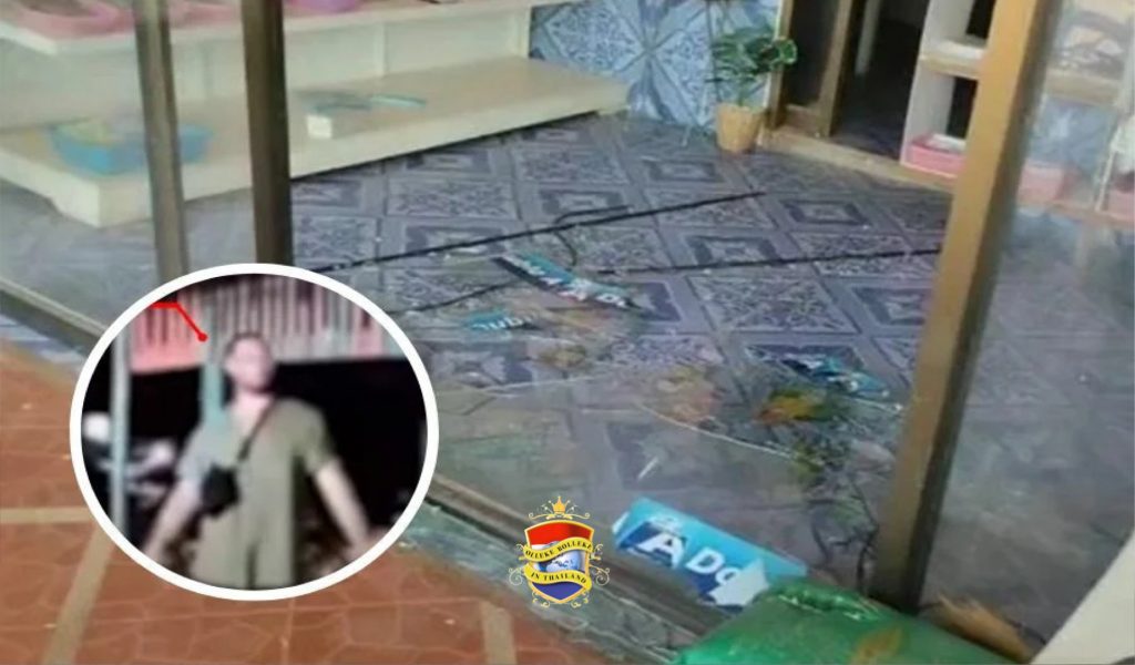 Dronken Britse man gooit in Zuid-Thailand een fiets door glazen deur omdat zijn mobiele telefoon verloren had
