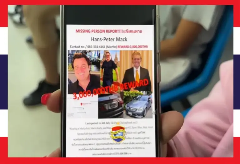 UPDATE | Politie Pattaya zet zoektocht naar vermiste Duitse man voort