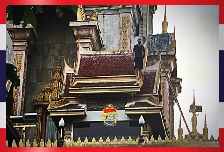 Meer details vrijgegeven over hebt incident waarbij Russische man van een pagode in Phuket springt