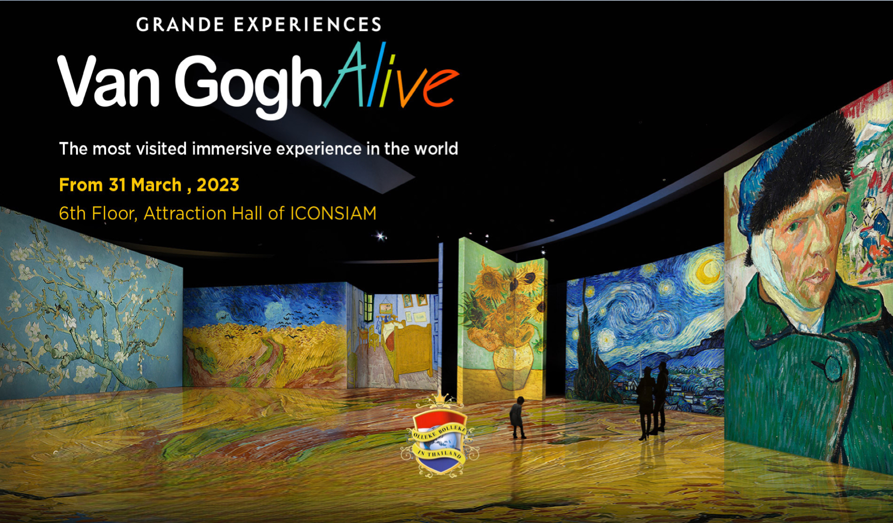 Bezoek de digitale tentoonstelling “Van Gogh” bij kunstcentrum Iconiam in Bangkok 