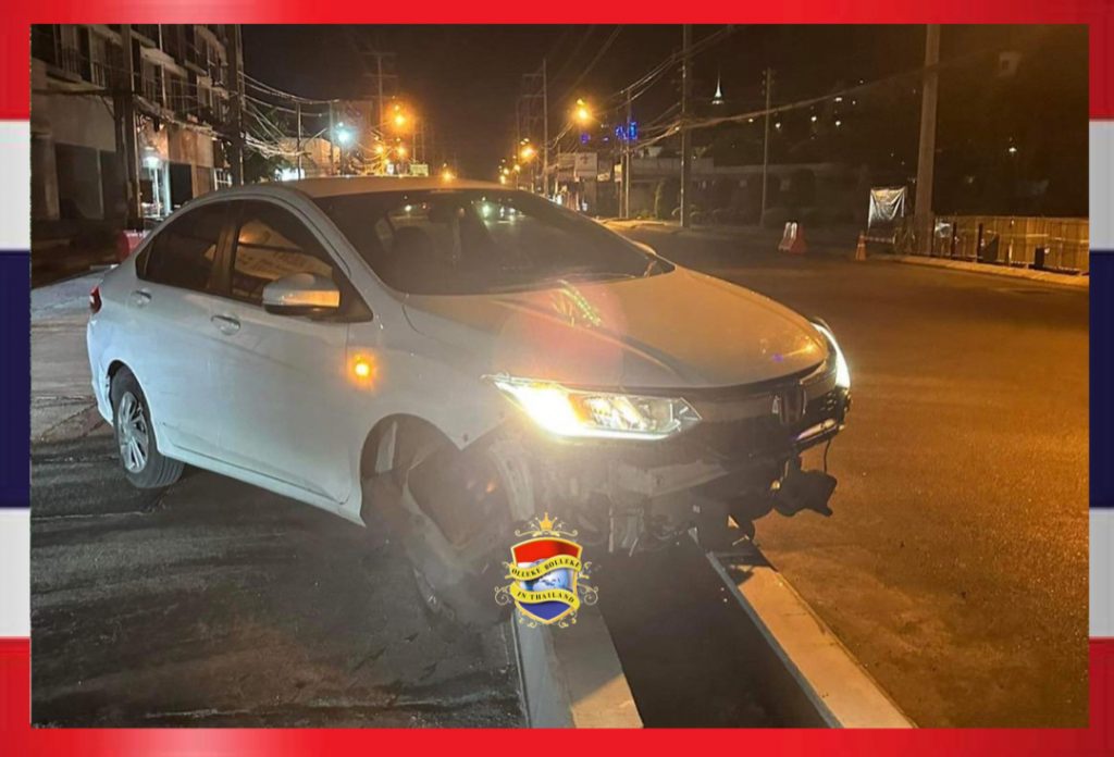 Het eerste ongeluk met betrekking tot de nieuw gerealiseerde vluchtheuvels op de Threpprasit Road is een feit