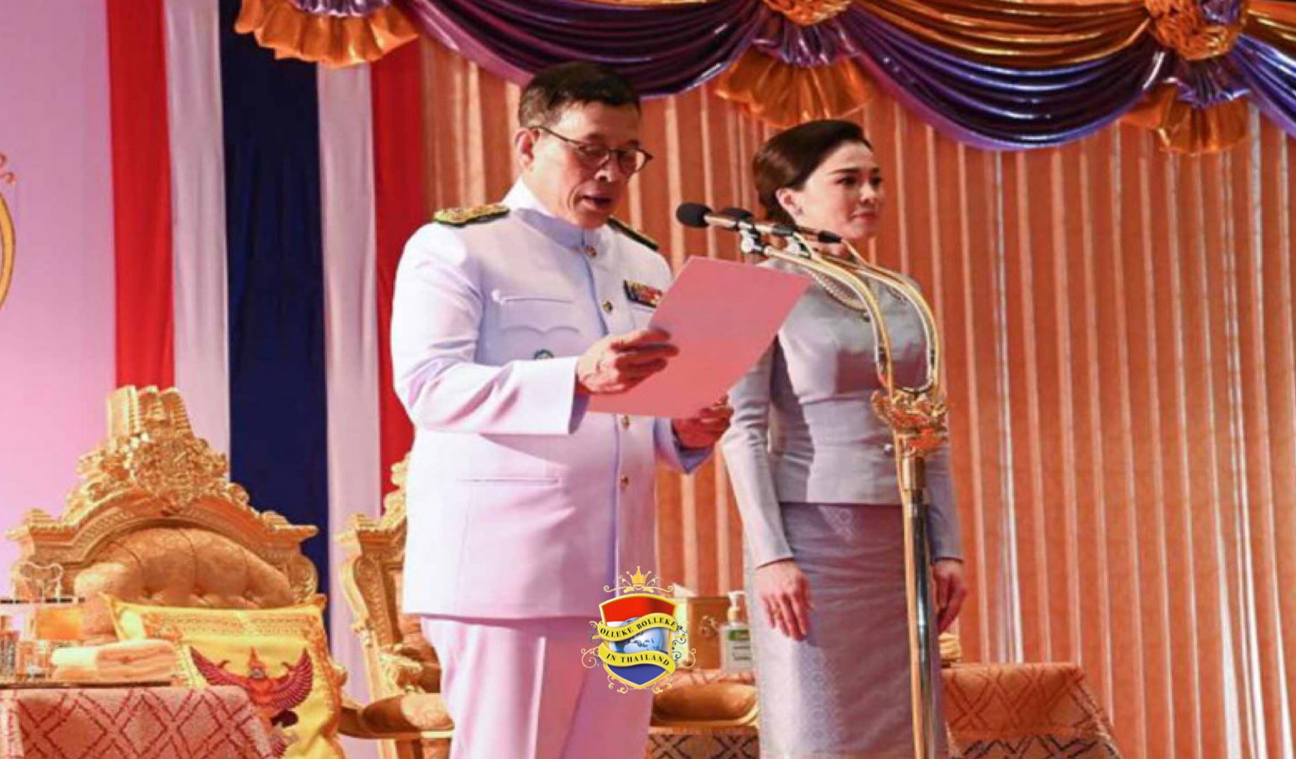 Koning Vajiralongkorn heeft gisteren het nieuwe parlement van Thailand geopend