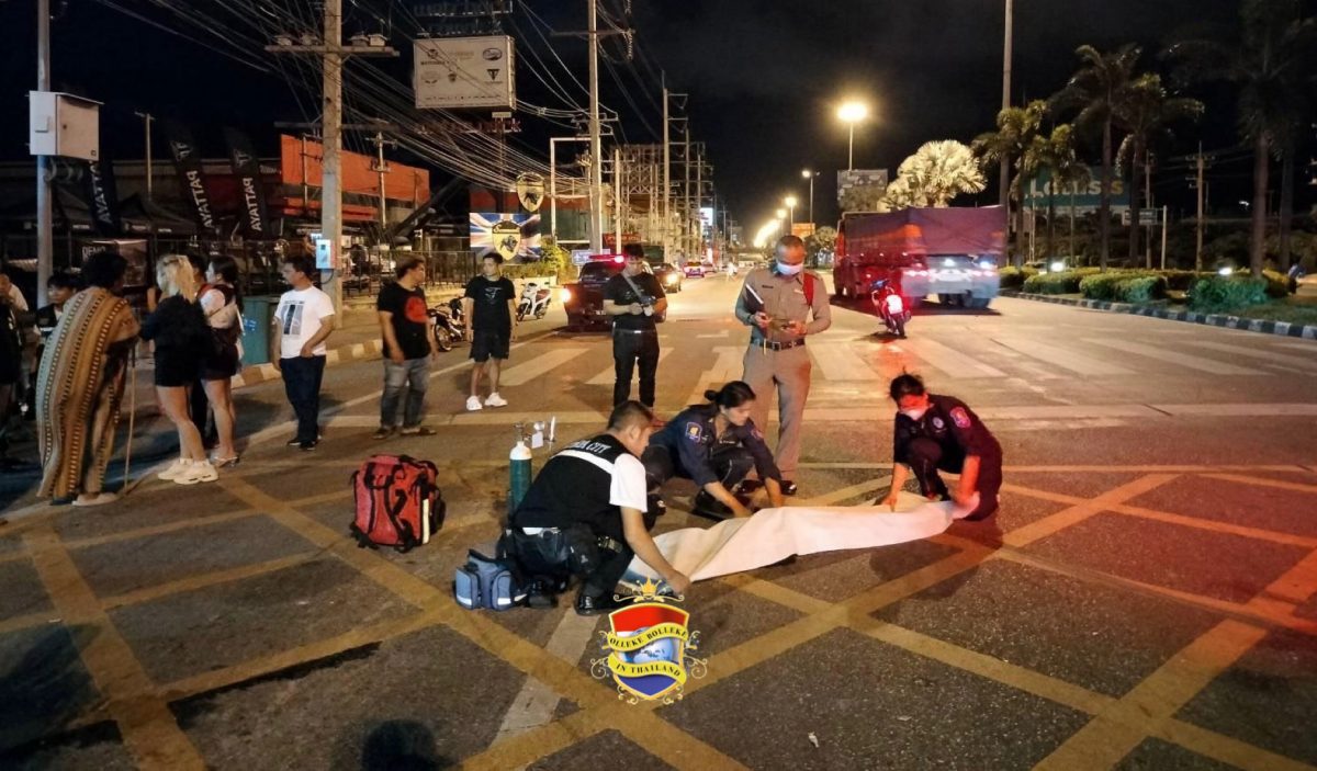 Dronken automobilist veroorzaakt op het kruispunt Thepprasit en Sukhumvit Road in Pattaya een aanrijding waarbij een vrouw het leven laat