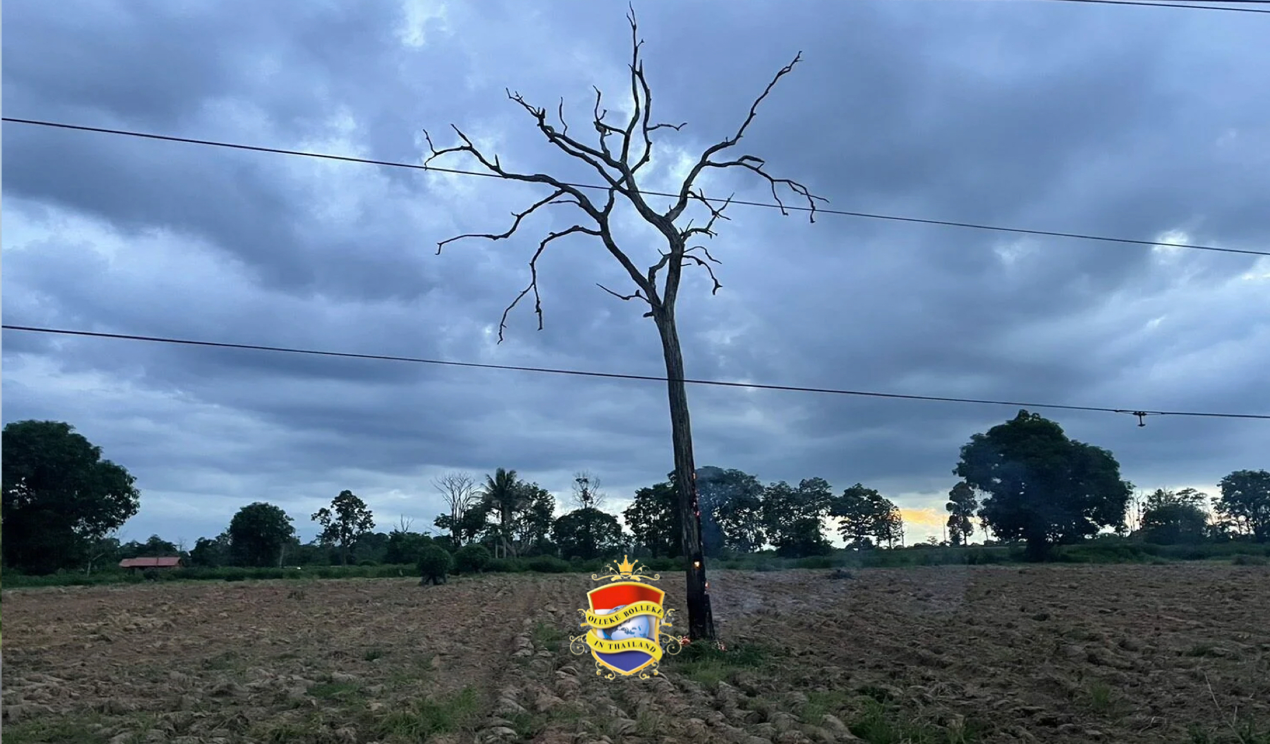 Toorn van God, treft boer in de kruis, en laat de familie met stomheid geslagen achter