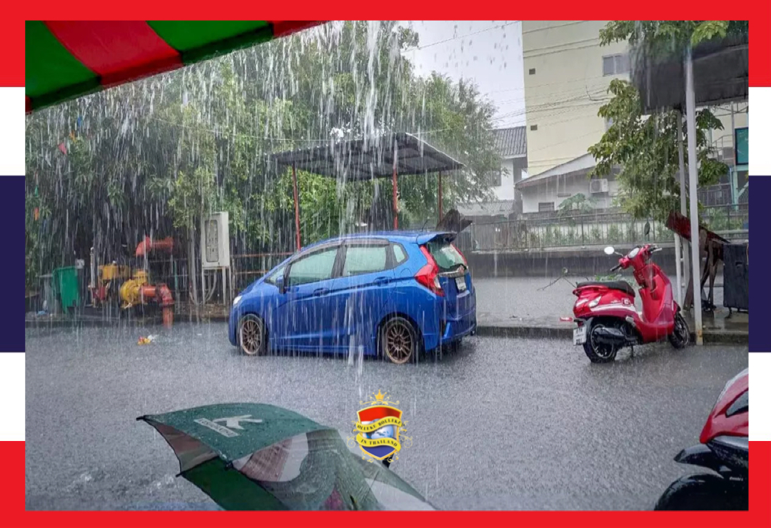 Pattaya, Bangkok en alle regio’s van Thailand zijn gewaarschuwd voor zware regenval in de periode van 16 tot 20 juli