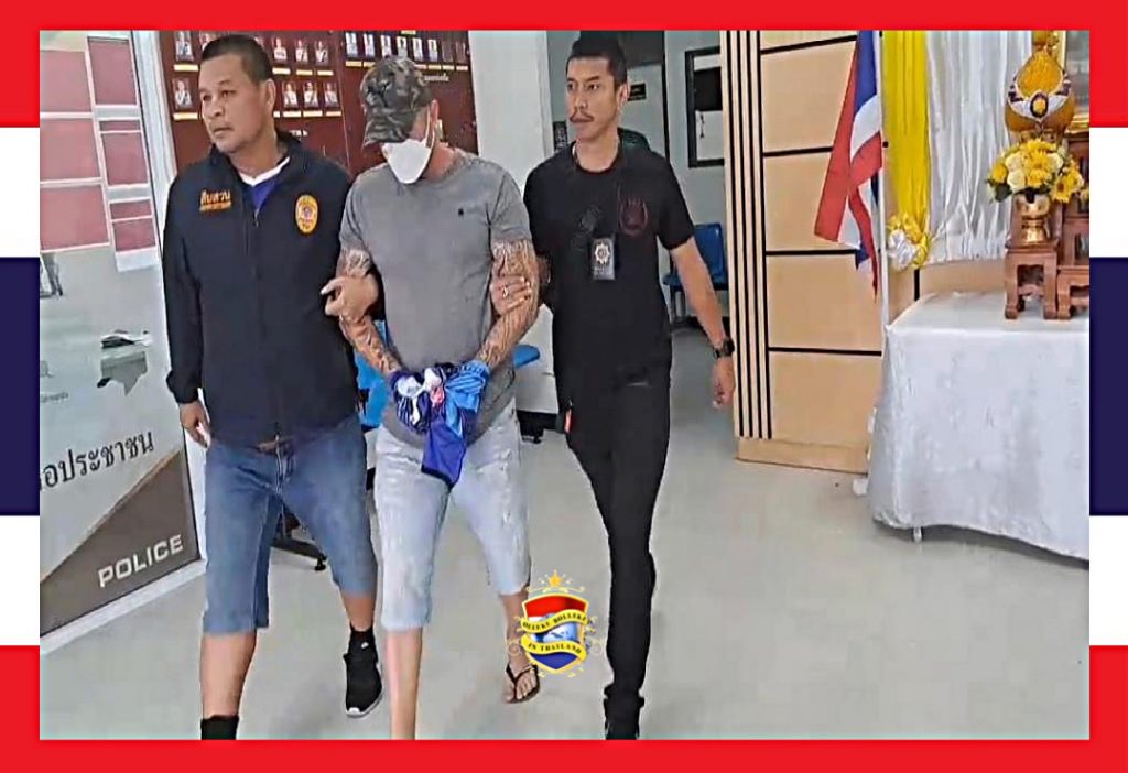 🎥 | De politie van Pattaya arresteert verschillende outlaws-leden van motorbendes, waaronder de vermeende leider, in Pattaya na de moord op Hans Peter Mack