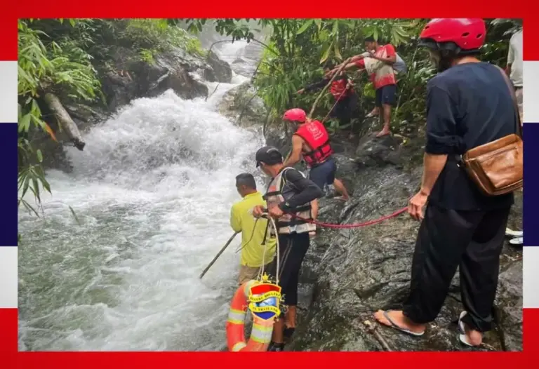 6-jarig Egyptisch meisje verdrinkt bij de waterval van Phang Nga in Zuid-Thailand 