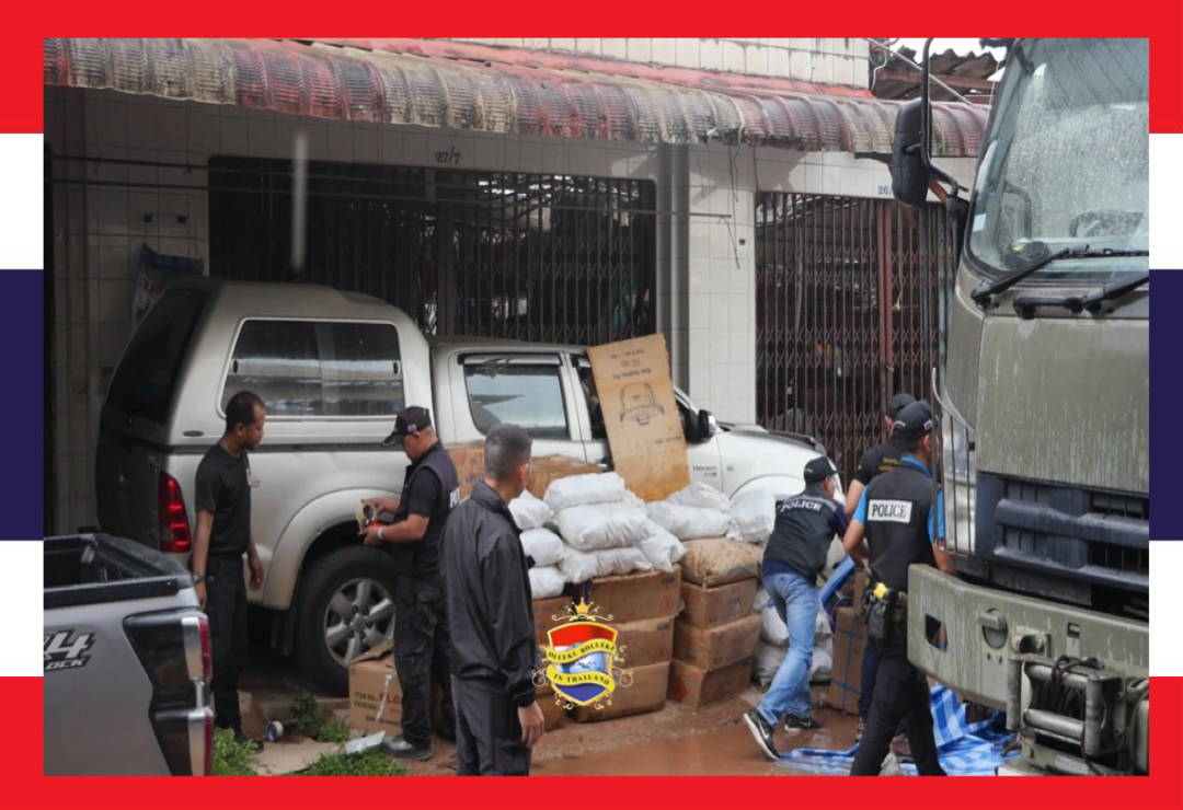 UPDATE | Politie neemt 1000 kilo vuurwerk in beslag in verband met de vuurwerk explosie in een pakhuis in Narathiwat 